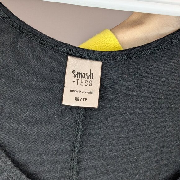 Smash + Tess Ruffle Sleeveless Romper Black Size XS - Picture 3 of 3